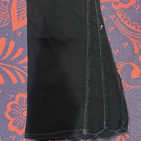 Bebe Vintage Black Flared Unique Jeans - Picture 3 of 9